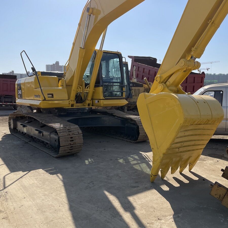 Komatsu PC240 LC crawler excavator, front three-quarter view