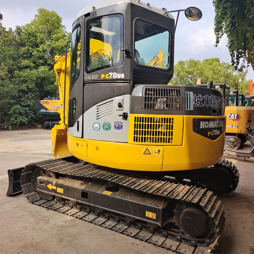 2023 Komatsu PC78US mini excavator rear three-quarter view 2023 Komatsu PC78US mini excavator rear three-quarter view