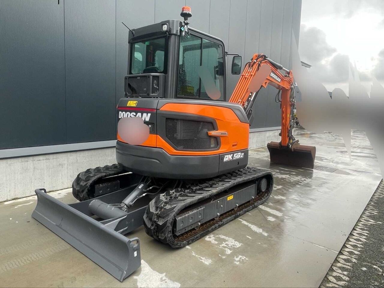 2022 Doosan DX50Z-7 crawler excavator, rear three-quarter view 2022 Doosan DX50Z-7 crawler excavator, rear three-quarter view