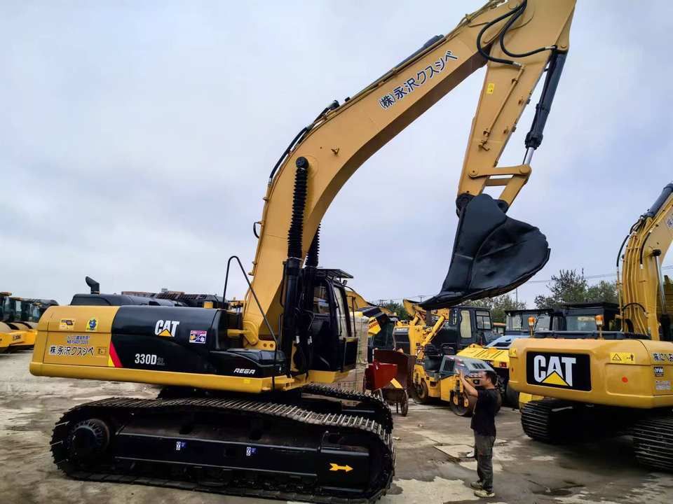 2022 Caterpillar 330D2L crawler excavator, side view