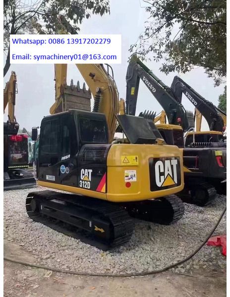 2025 Caterpillar 312D crawler excavator, rear three-quarter view 2025 Caterpillar 312D crawler excavator, rear three-quarter view