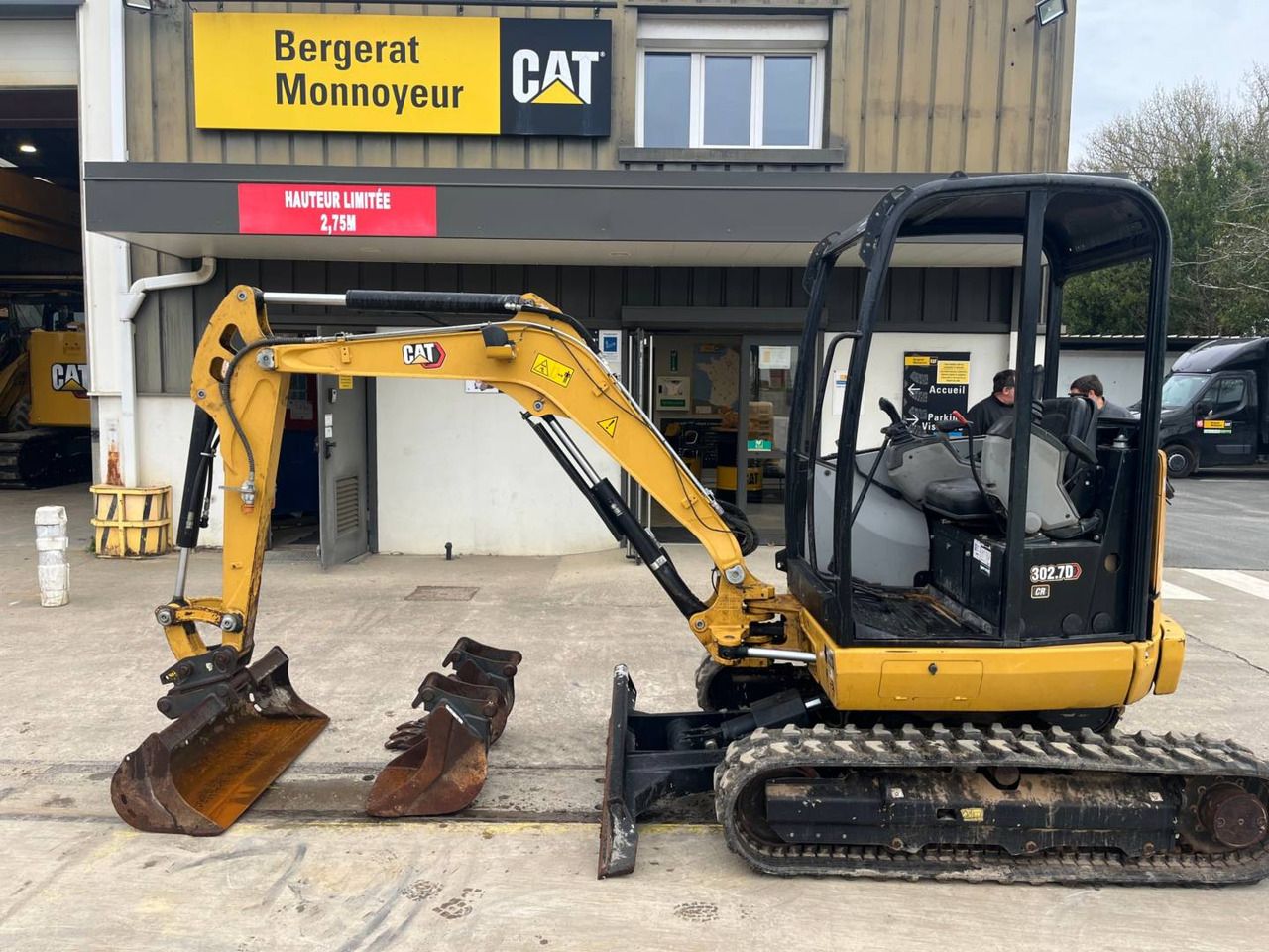 2021 Caterpillar 302.7DCR crawler excavator, side view 2021 Caterpillar 302.7DCR crawler excavator, side view