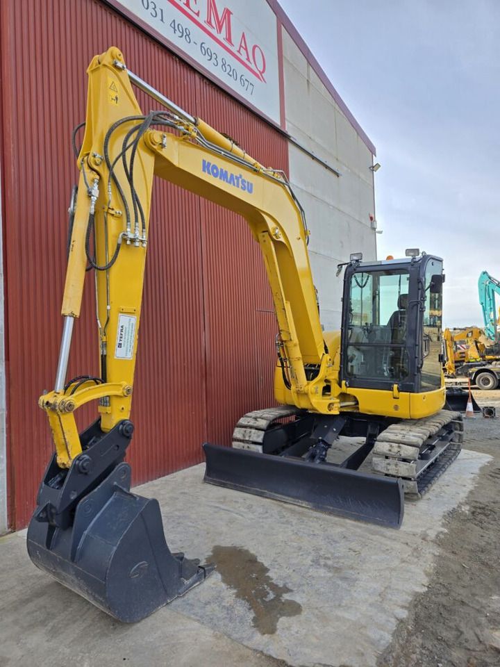 2021 Komatsu PC80MR-5 mini excavator, side view
