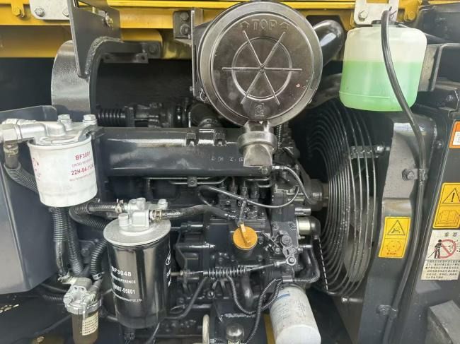 2022 Komatsu PC56MR-8 crawler excavator engine compartment view