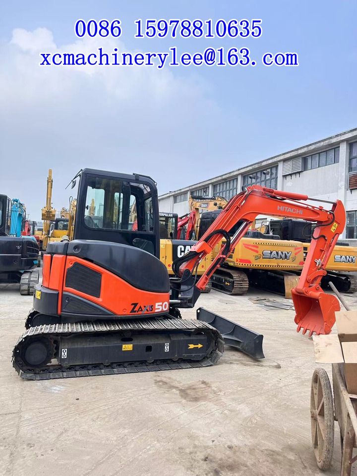2024 Hitachi Zaxis 50 mini excavator, side view 2024 Hitachi Zaxis 50 mini excavator, side view