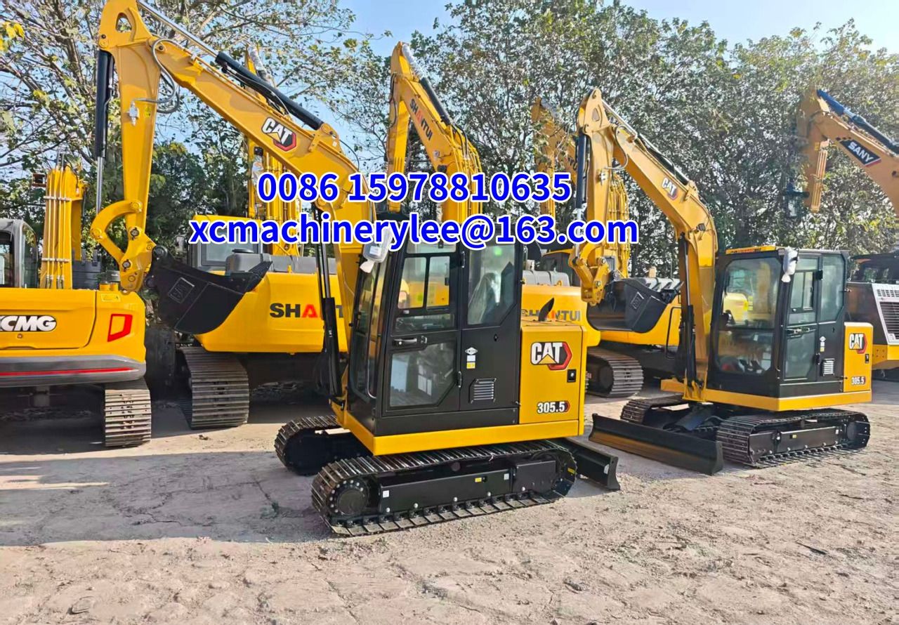 2025 Caterpillar 305.5 mini excavator, front three-quarter view 2025 Caterpillar 305.5 mini excavator, front three-quarter view