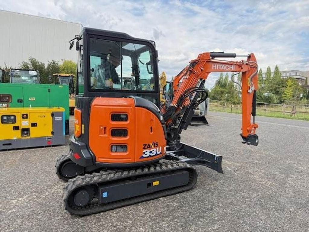 2025 Hitachi Zaxis 33U mini excavator, side view 2025 Hitachi Zaxis 33U mini excavator, side view