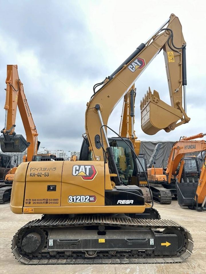 2024 Caterpillar 312D2 GC mini excavator, side profile view