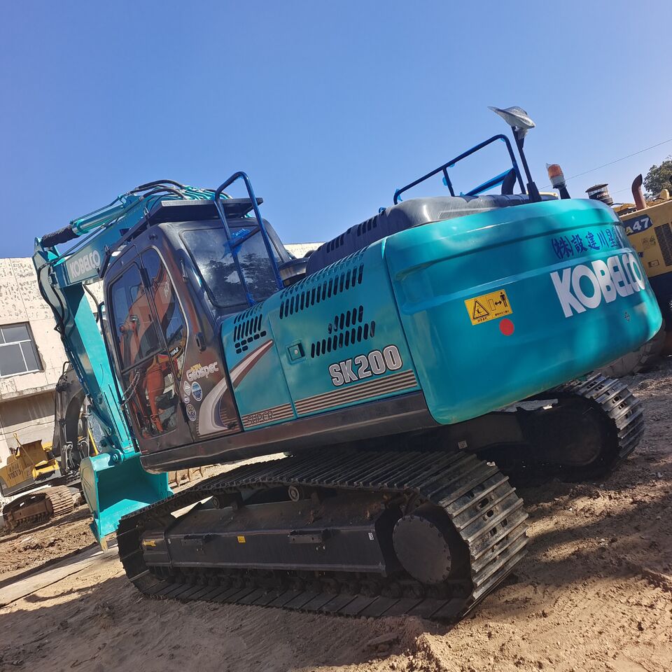 2025 Kobelco SK200-8 crawler excavator, rear three-quarter view