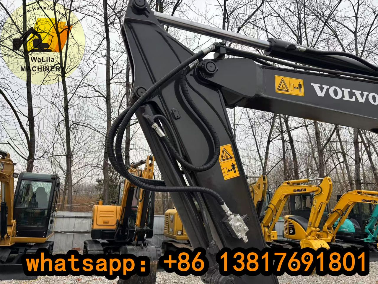 2022 Volvo EC55D mini excavator boom detail 2022 Volvo EC55D mini excavator boom detail