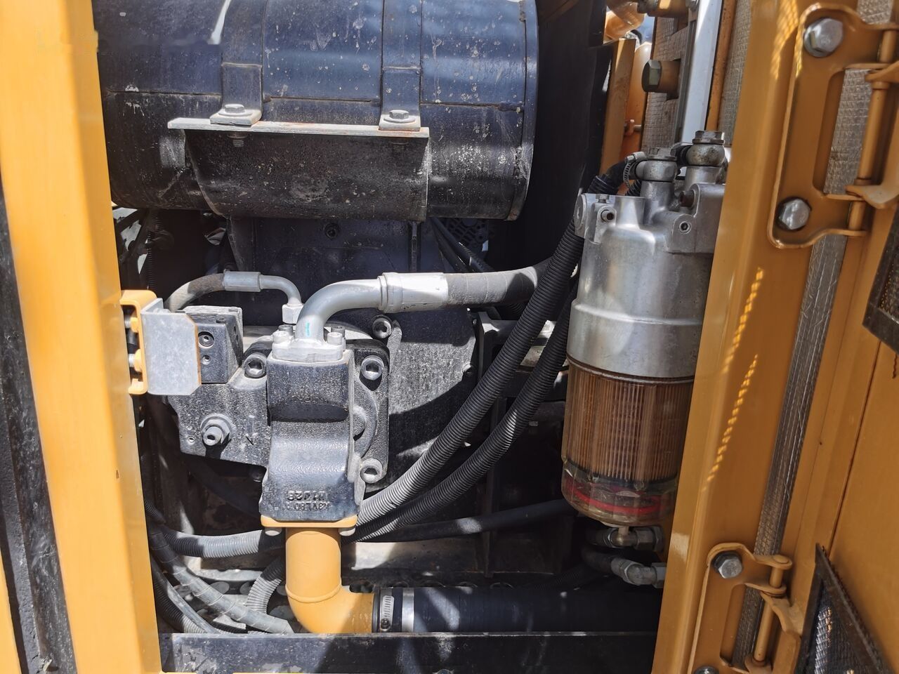 2020 Sany SY75C crawler excavator engine compartment detail
