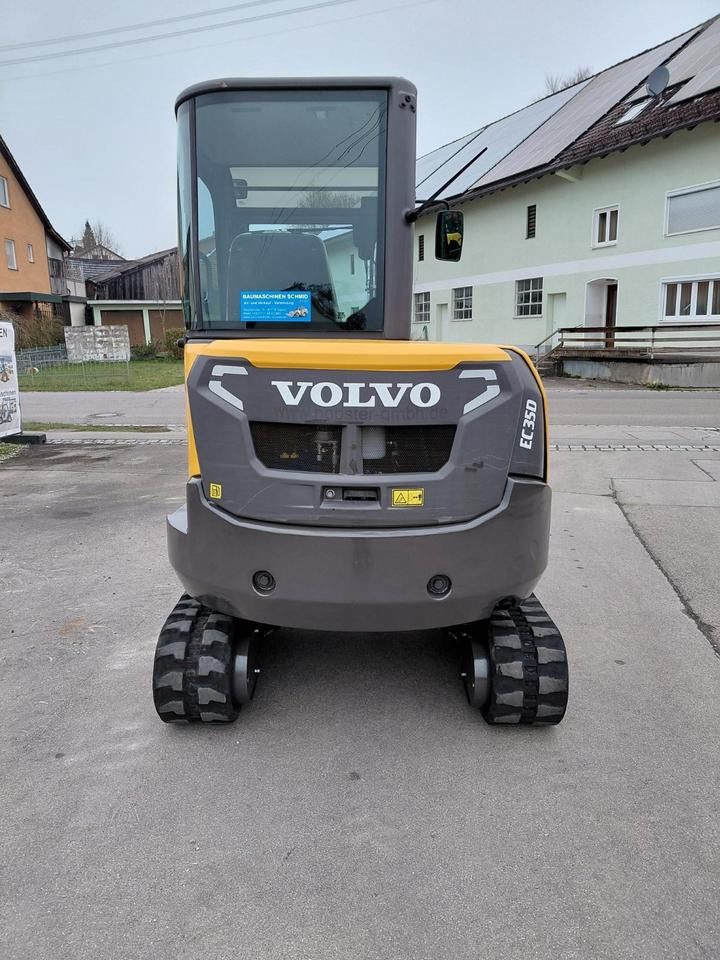 2017 Volvo EC35D mini excavator, rear view