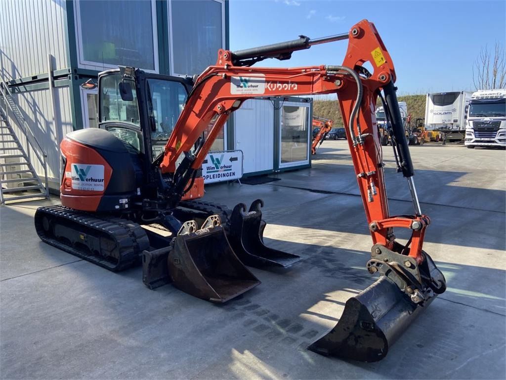 2021 Kubota U50-5 mini excavator, front three-quarter view 2021 Kubota U50-5 mini excavator, front three-quarter view