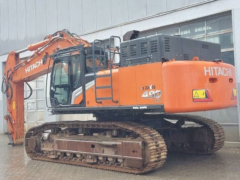 2021 Hitachi ZX490 LCH-7 crawler excavator, rear three-quarter view