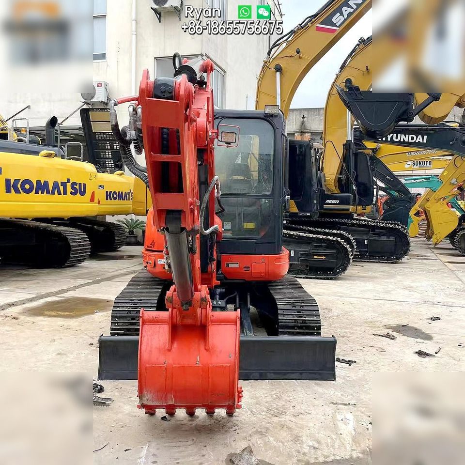 2021 Kubota U55-5 mini excavator, front view 2021 Kubota U55-5 mini excavator, front view