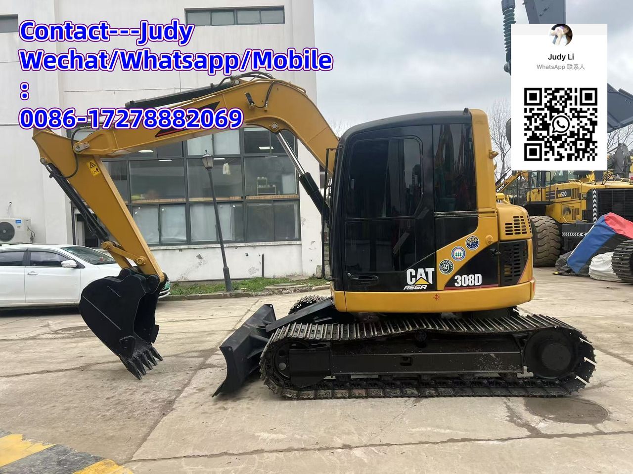 2021 Caterpillar 308D crawler excavator, side view