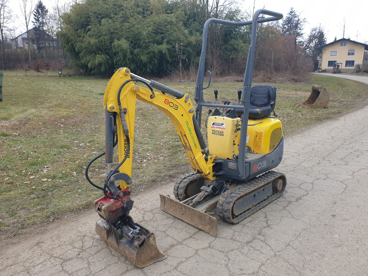 2017 Wacker Neuson 803 mini excavator, side view 2017 Wacker Neuson 803 mini excavator, side view