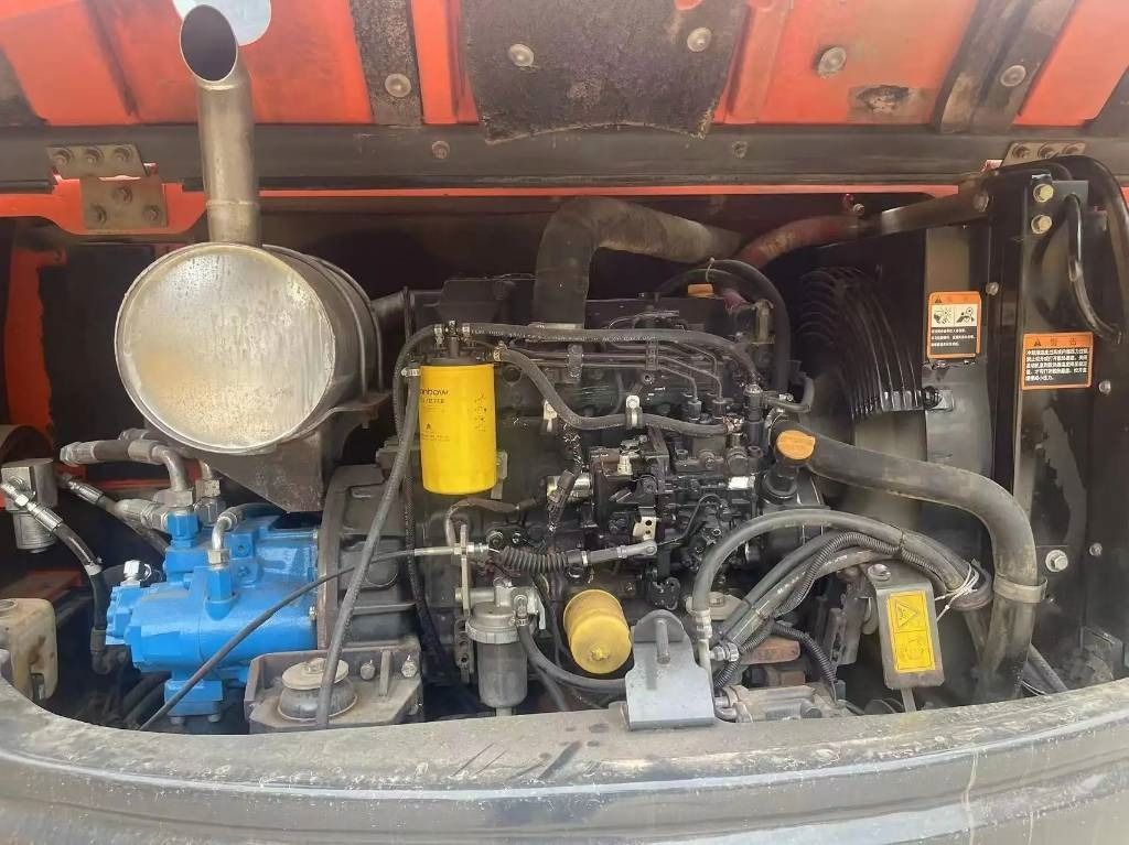 2023 Doosan DX80 mini excavator engine compartment view 2023 Doosan DX80 mini excavator engine compartment view