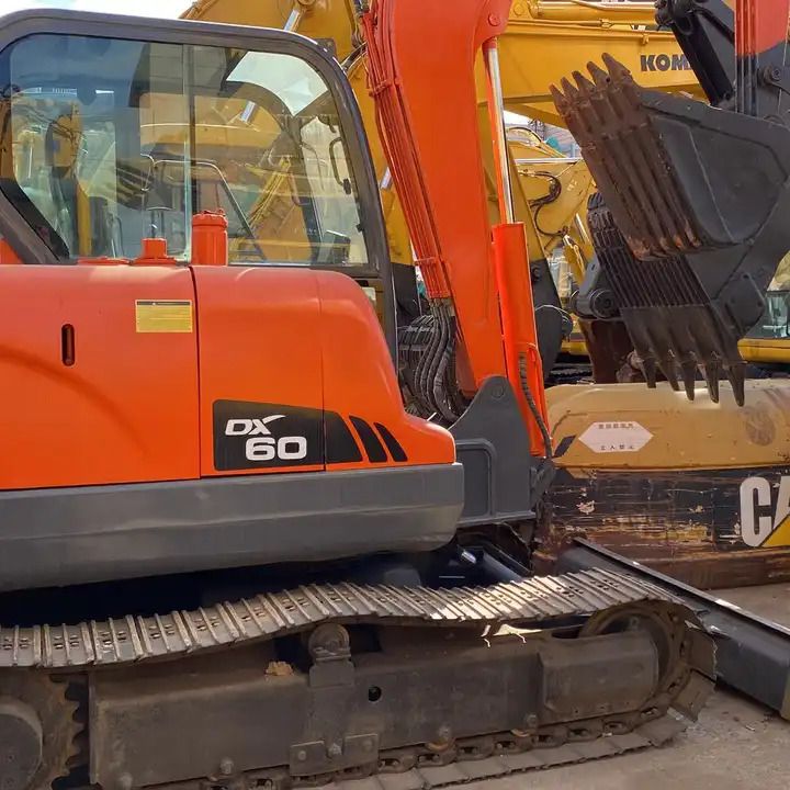 2019 Doosan DX60 crawler excavator side view 2019 Doosan DX60 crawler excavator side view