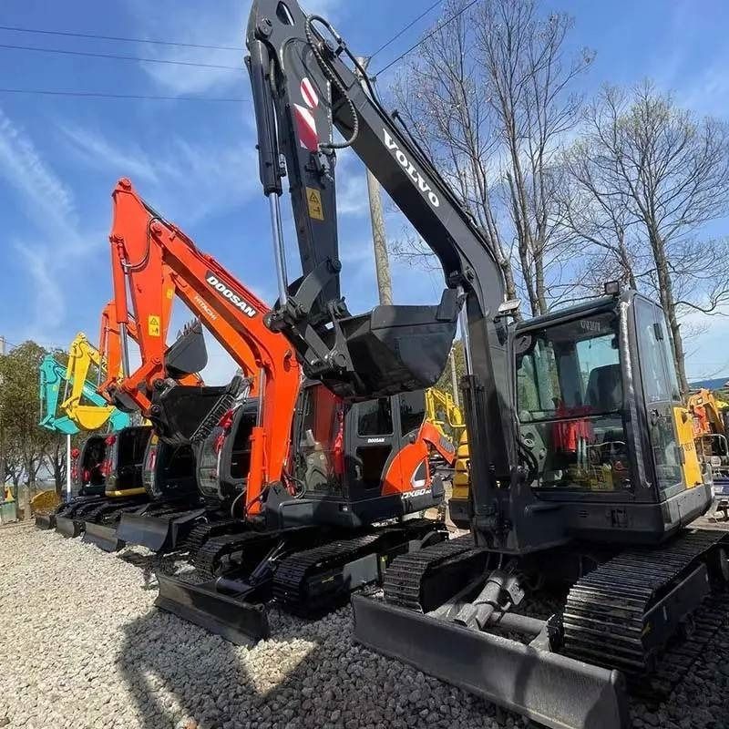 2022 Volvo EC60C mini excavator, front three-quarter view 2022 Volvo EC60C mini excavator, front three-quarter view