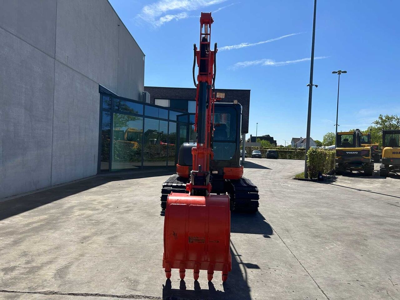 2012 Kubota KX161-3SZ mini excavator, front view