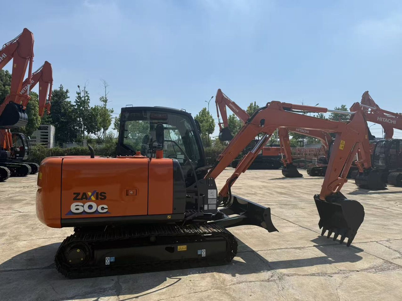 2025 Hitachi Zaxis 60c mini excavator, side view 2025 Hitachi Zaxis 60c mini excavator, side view
