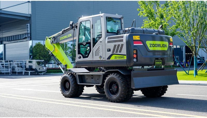 2025 Zoomlion ZE150WG wheel excavator rear three-quarter view 2025 Zoomlion ZE150WG wheel excavator rear three-quarter view