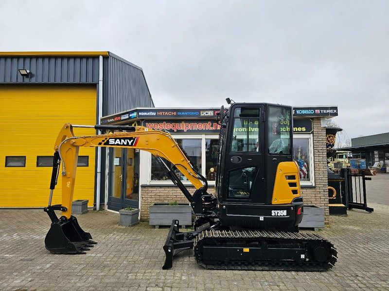 2025 Sany SY35U mini excavator, side view