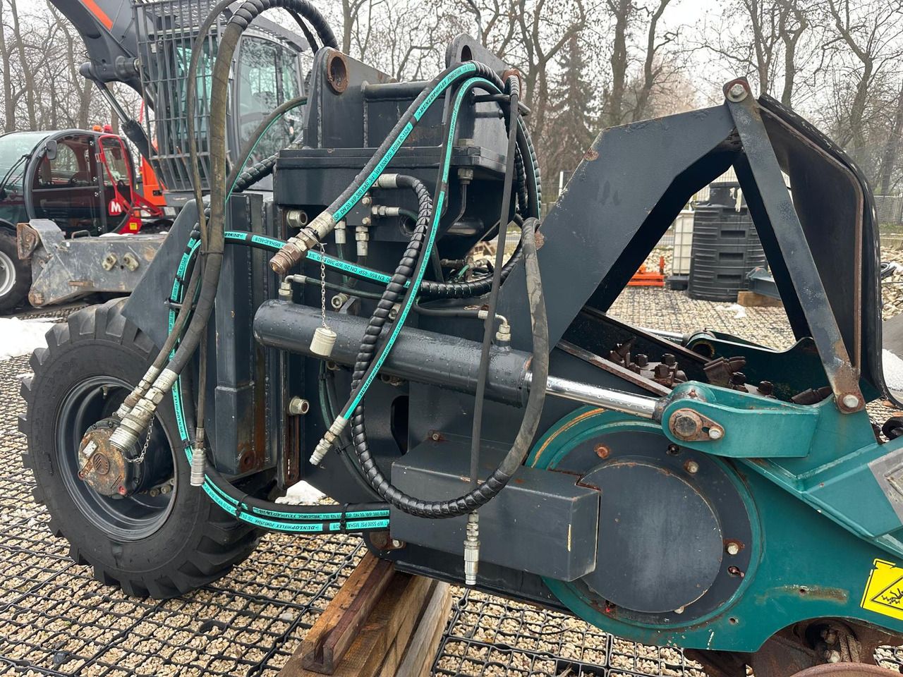 2015 Gallmac TG12 wheel excavator attachment detail
