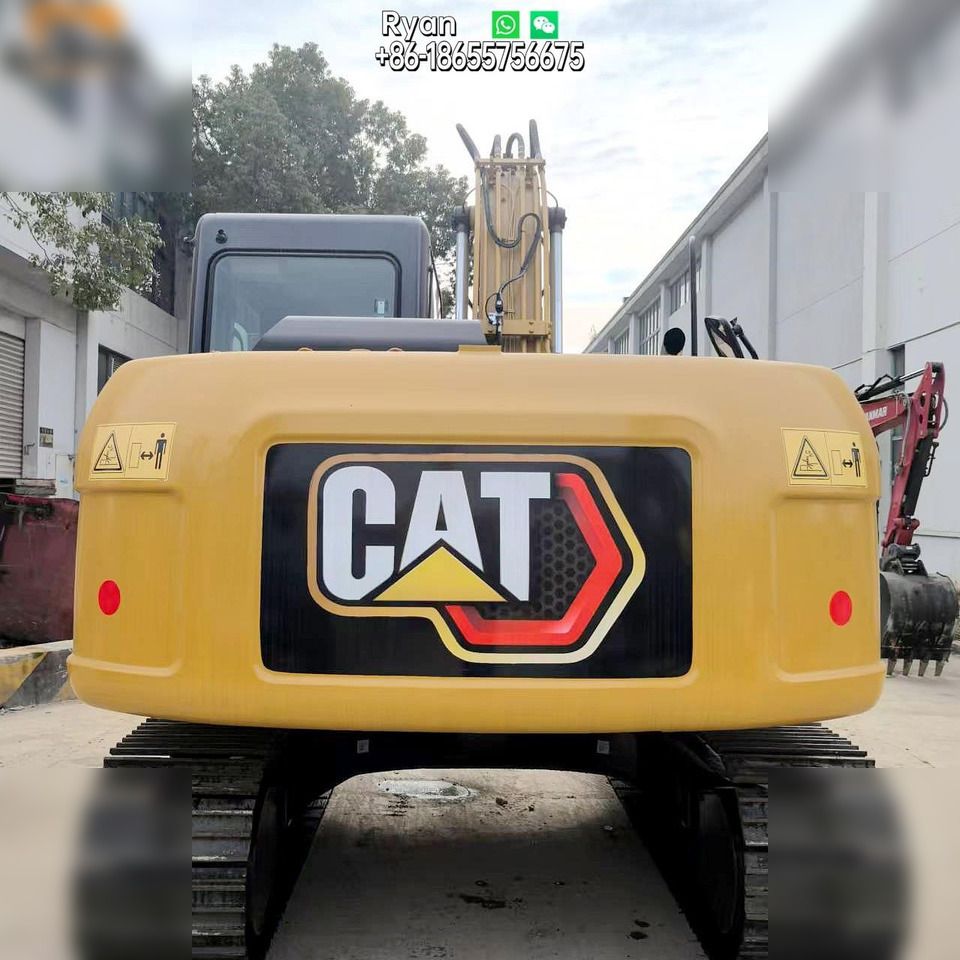 2022 Caterpillar 313D crawler excavator rear view 2022 Caterpillar 313D crawler excavator rear view