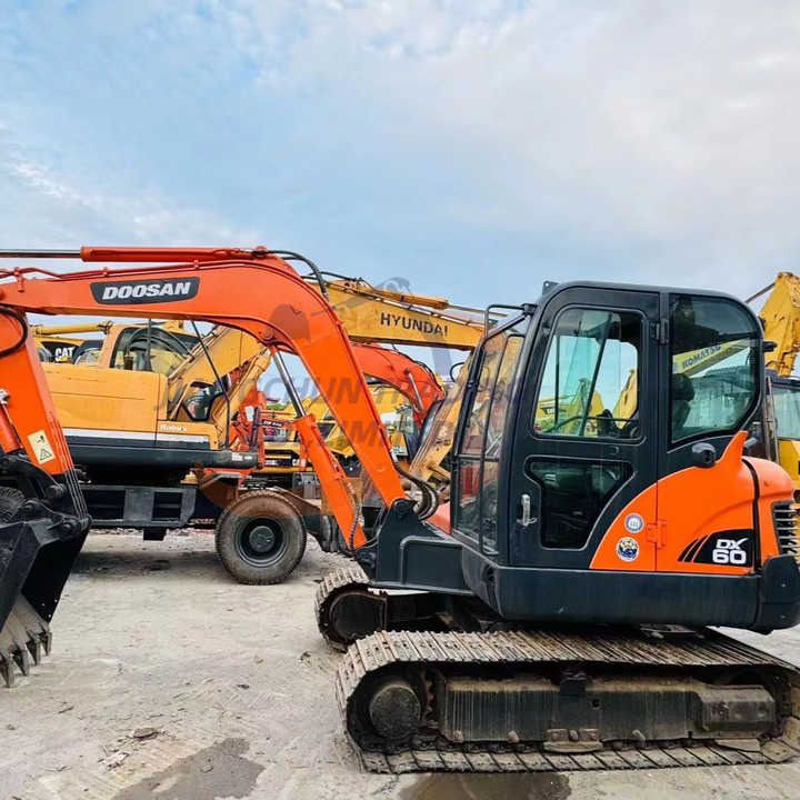 2022 Doosan DX60 crawler excavator, side view