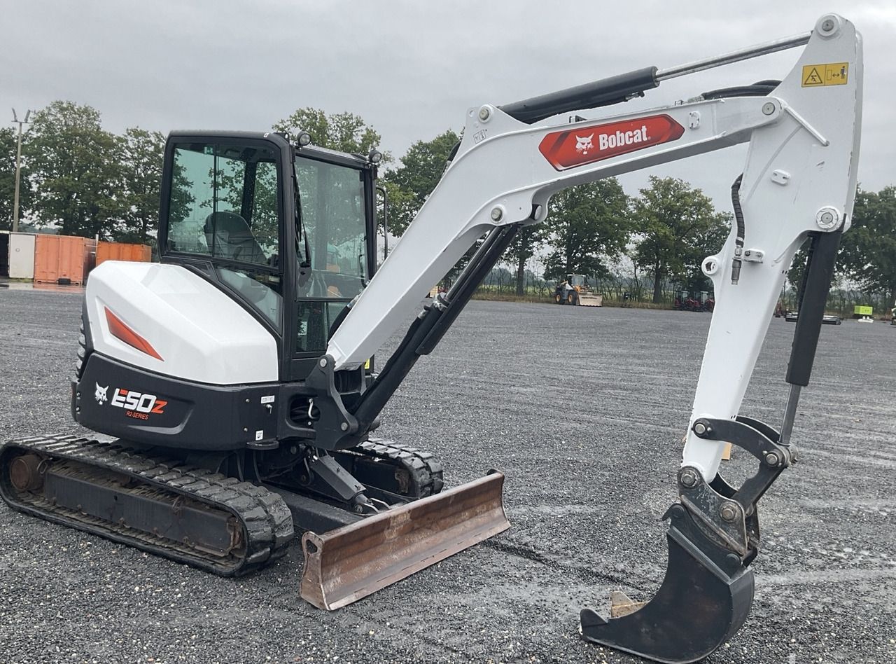 2023 Bobcat E50Z mini excavator, side view 2023 Bobcat E50Z mini excavator, side view