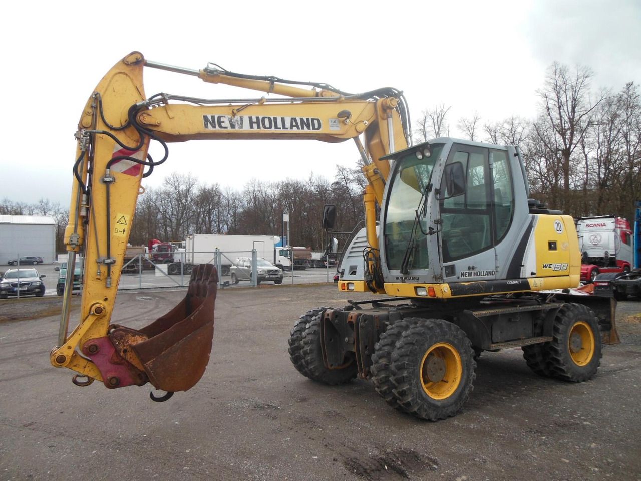 2011 New Holland WE150 wheel excavator side view 2011 New Holland WE150 wheel excavator side view