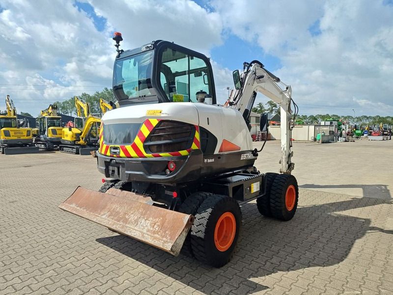 2020 Bobcat E57W wheel excavator, rear three-quarter view 2020 Bobcat E57W wheel excavator, rear three-quarter view