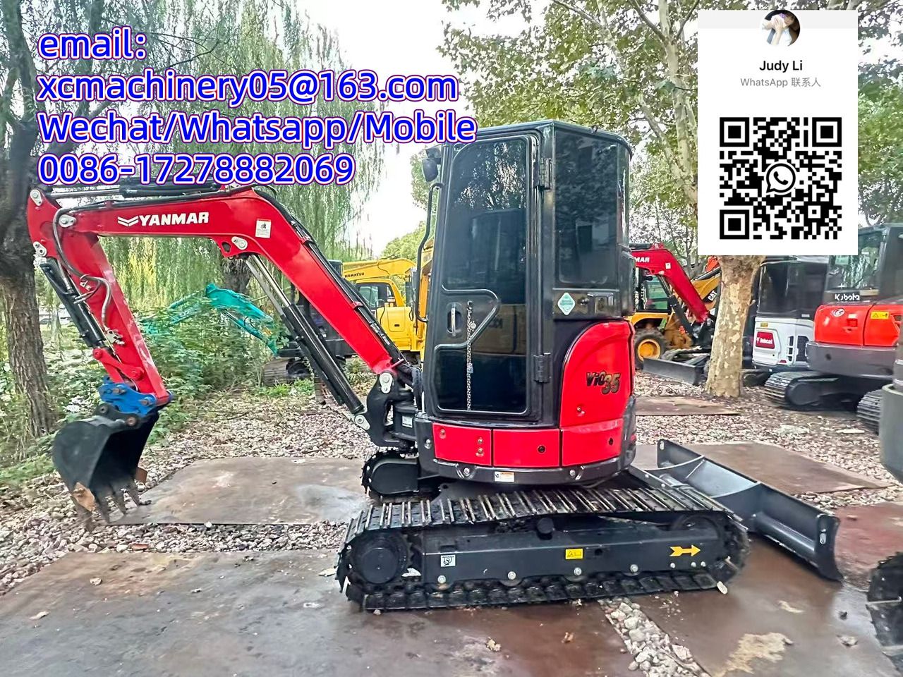 2023 Yanmar VIO35 mini excavator, side profile view 2023 Yanmar VIO35 mini excavator, side profile view