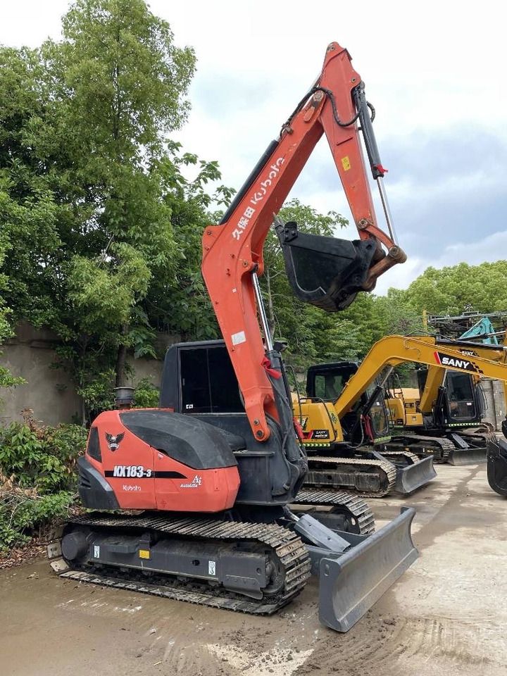 2024 Kubota KX183-3 mini excavator, side profile view