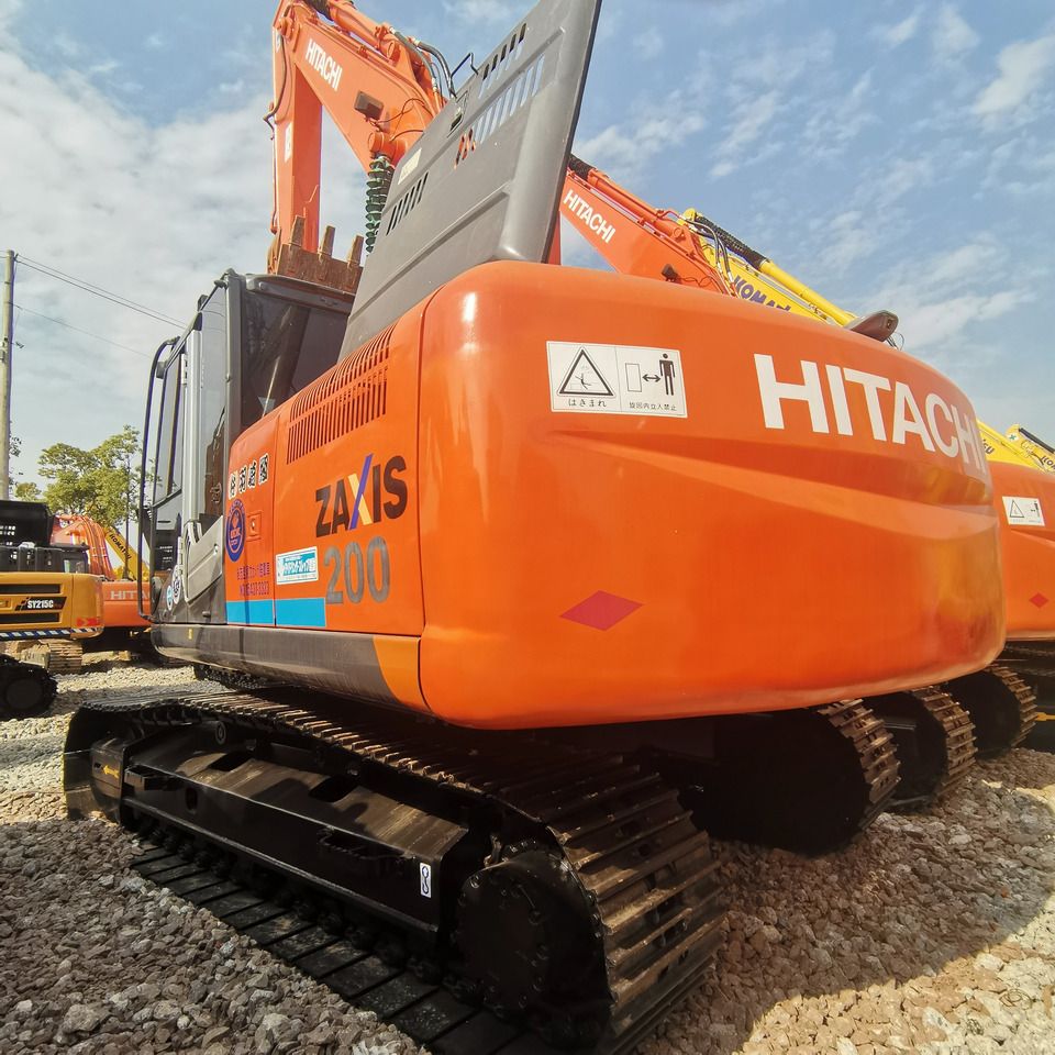 2023 Hitachi Zaxis 200 crawler excavator rear three-quarter view