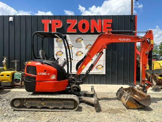 2018 Kubota U36-4 mini excavator, side profile view 2018 Kubota U36-4 mini excavator, side profile view