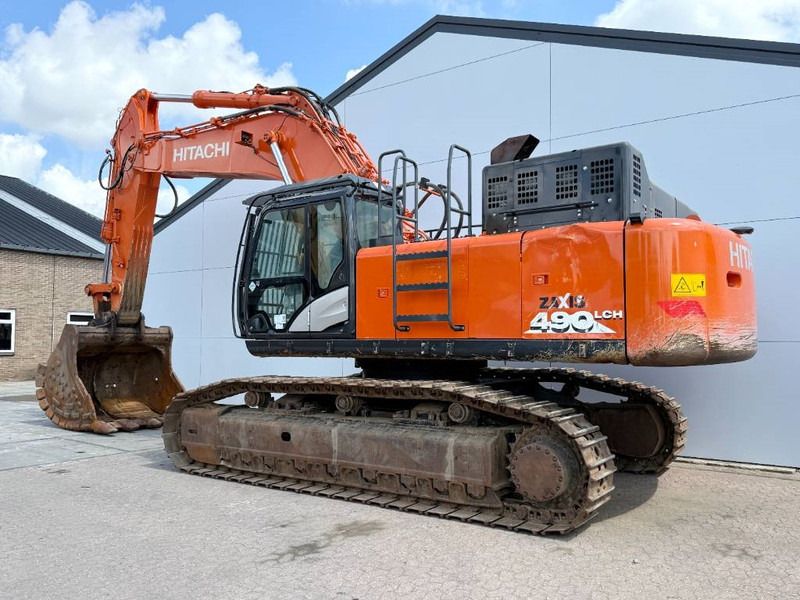 2018 Hitachi ZX490LCH-6 crawler excavator, side view