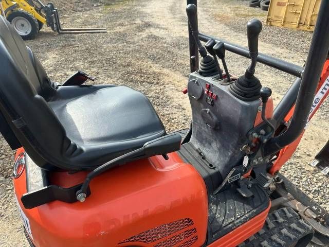 2013 Kubota K008-3 mini excavator operator station view