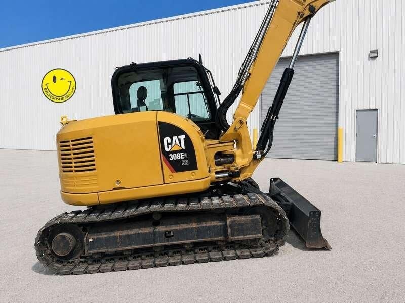 2018 Caterpillar 308E2CR crawler excavator side view 2018 Caterpillar 308E2CR crawler excavator side view