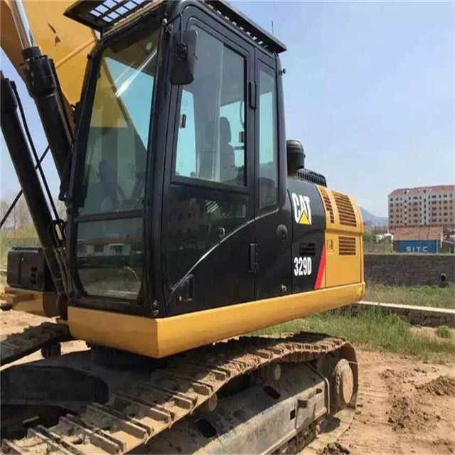2016 Caterpillar 329D crawler excavator, side view of cab 2016 Caterpillar 329D crawler excavator, side view of cab