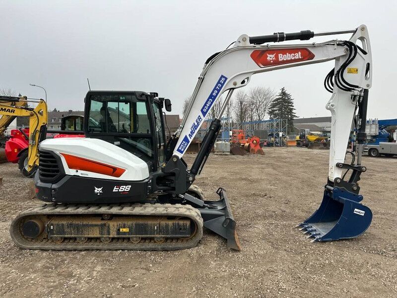 2024 Bobcat E 88 R2 mini excavator, side view 2024 Bobcat E 88 R2 mini excavator, side view