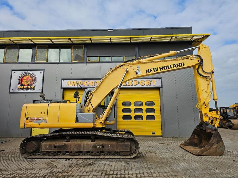 2008 New Holland E215B crawler excavator side view 2008 New Holland E215B crawler excavator side view