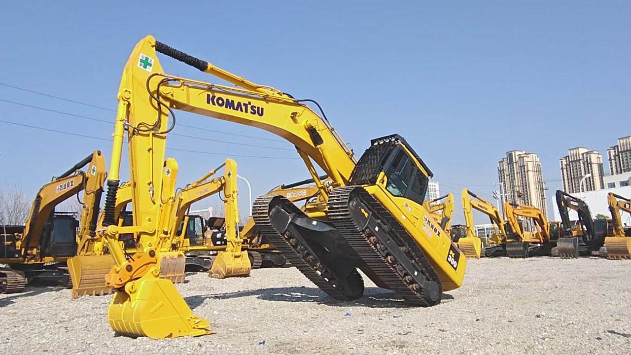 2022 Komatsu PC300-7 crawler excavator, side view