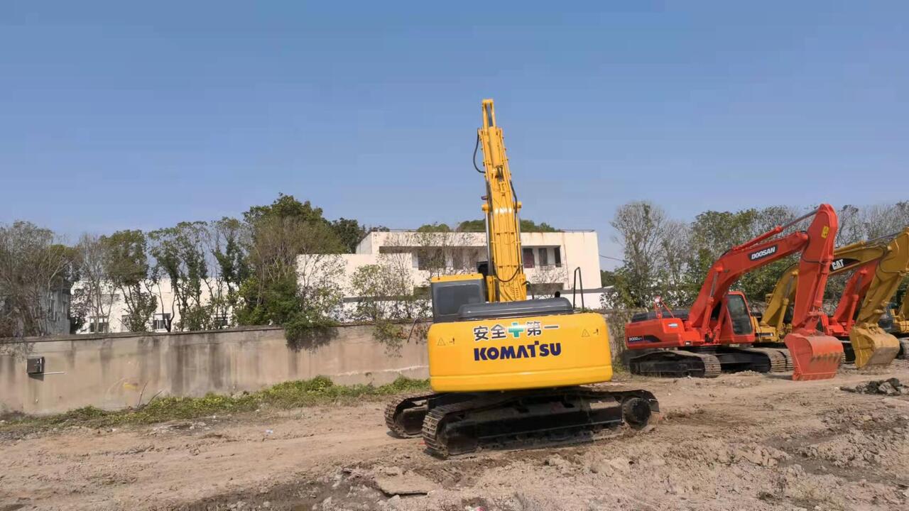 2010 Komatsu PC220-7 crawler excavator, rear three-quarter view
