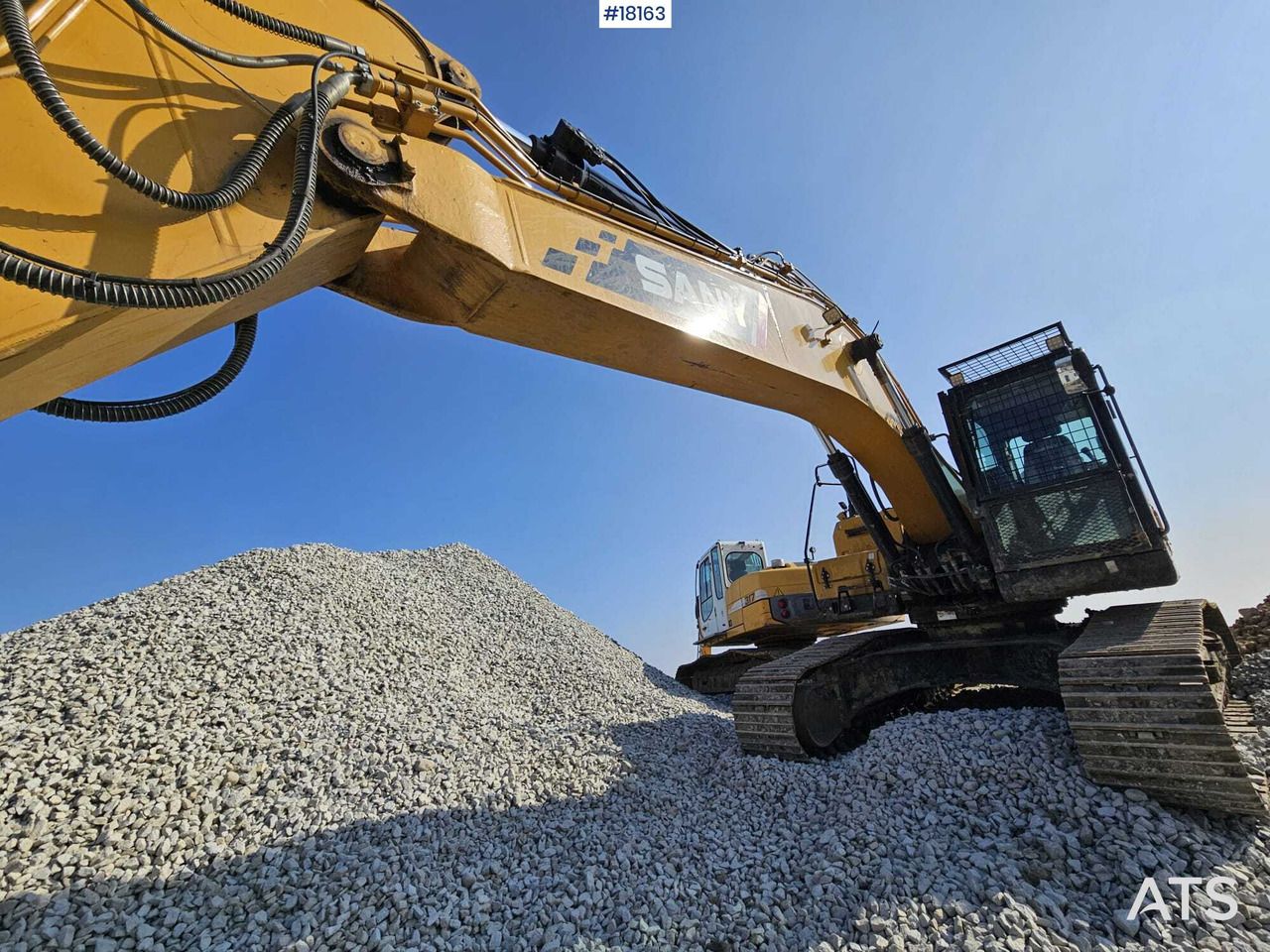 2022 Sany S215C LC crawler excavator, low angle view 2022 Sany S215C LC crawler excavator, low angle view