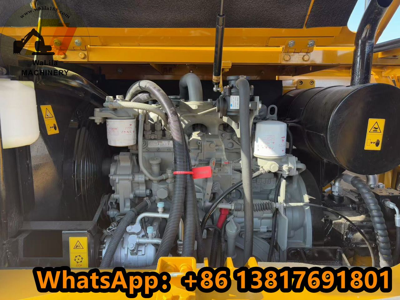 2024 Sany SY95 crawler excavator engine compartment view 2024 Sany SY95 crawler excavator engine compartment view