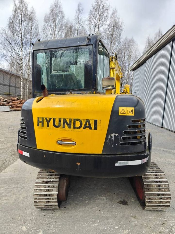 2008 Hyundai R60-7 mini excavator, rear view