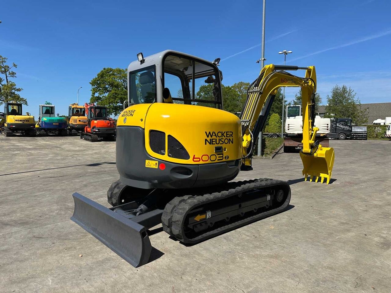 2013 Wacker Neuson 6003 mini excavator, rear three-quarter view 2013 Wacker Neuson 6003 mini excavator, rear three-quarter view